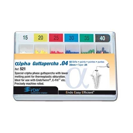 Conuri gutaperca αlpha.04 VDW
