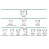 Cleme de diga fara aripioare Hygenic Fiesta Color Coded Matte Finish Wingless Clamps Coltene