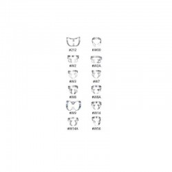 Cleme de diga fara aripioare Hygenic Gloss Finish Wingless Clamps Coltene