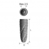 IMPLANT D6.0 L7mm No Mount