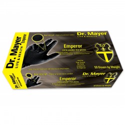 Manusi nitril texturate negre Emperor Dr.Mayer 