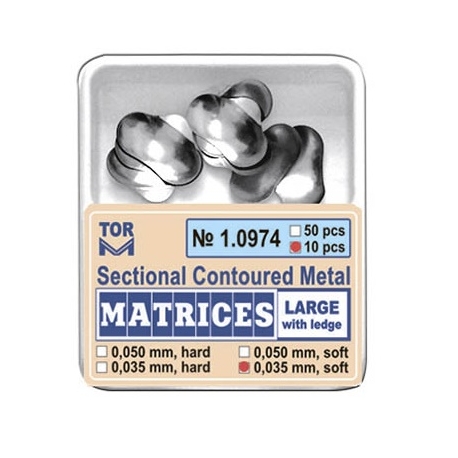 Matrici sectionate tip palodent 5mm Large cu bordura 50buc 1.0974-50