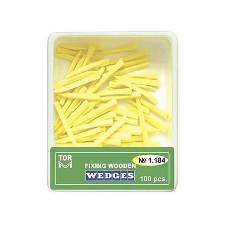Pene lemn interdentare 100buc fine lungi galbene 1.184