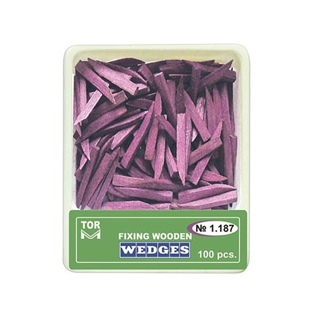 Pene lemn interdentare 100buc dure lungi mov 1.187