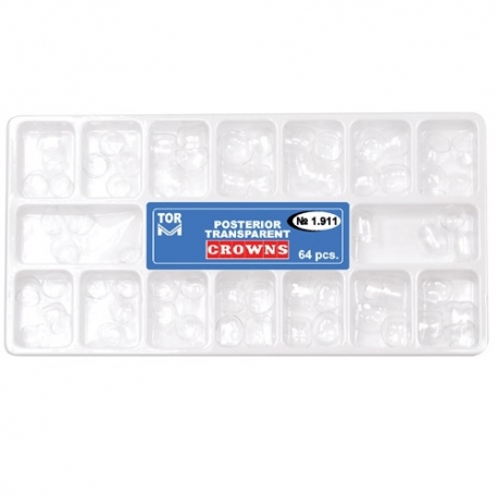 Set coroane /cape transparente pt posteriori 64buc 1.911