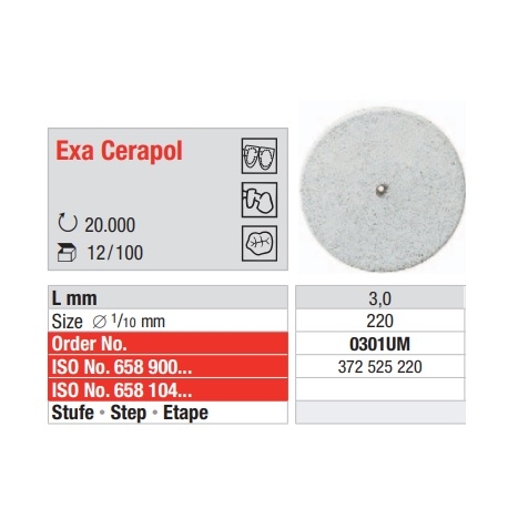 Polishers Exa Cerapol Gri - 100 buc.