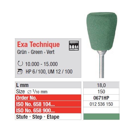 Polipanti Acrilate Exa Technique HP Verde -100 buc.