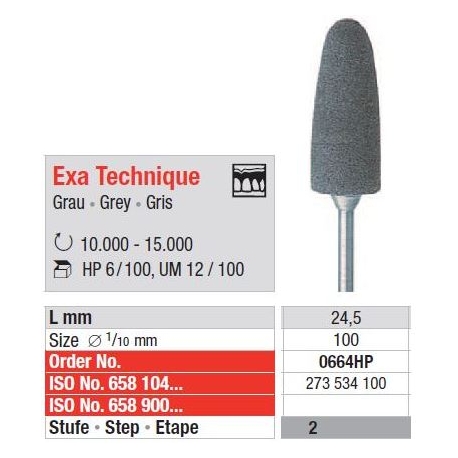 Polipanti Acrilate Exa Technique Gri HP - 6 bucati