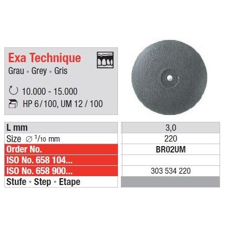 Polipanti Nemontati Acrilate Exa Technique Gri HP - 12 buc. 