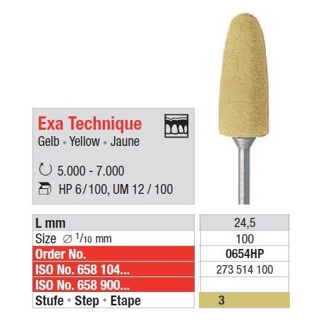 Polipanti Acrilate Exa Technique HP Galbeni - 6 buc.