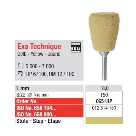 Polipanti Acrilate Exa Technique HP Galbeni - 6 buc.