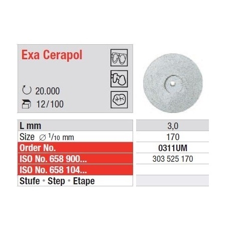Polipanti Ceramica Exa Cerapol Gri nemontate - 12 buc