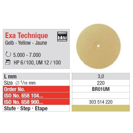 Polipanti Nemontati Acrilate Exa Technique HP Galbeni - 12 buc.