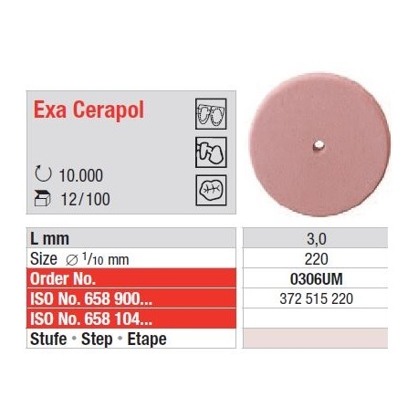 Polipanti Ceramica Exa Cerapol Roz nemontate - 12 buc.