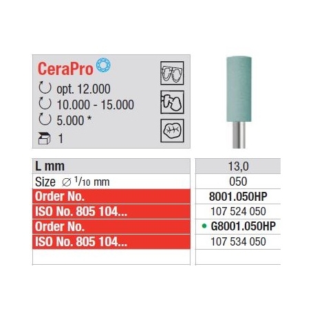 Freze CeraPro - Cylinder - Coarse  G800 1 050HP