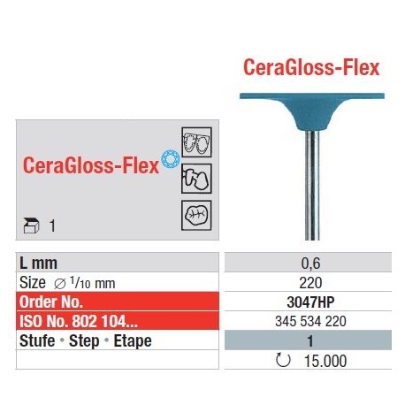 Freze CeraGloss-Flex HP blue - Disc 3047 HP