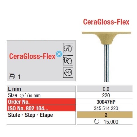 Freze CeraGloss-Flex HP yellow - Disc 3004 7HP