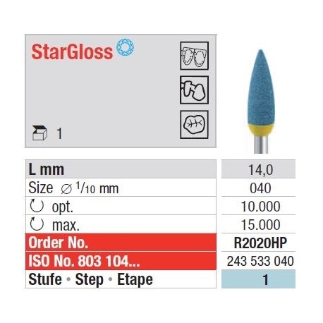Freze StarGloss HP - blue - wheel  R102 0HP