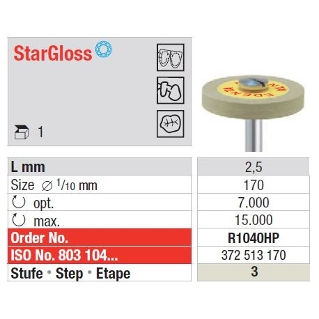 Freze StarGloss HP - grey - wheel  R104 0HP
