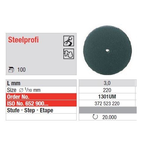 Polipanti Nemontati Steelprofi Negri - 100 buc. 