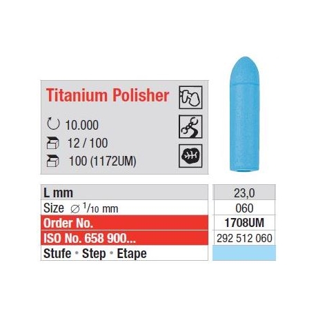 Polipanti Titanium Polisher UM Pasul 2: Albastru - 100 buc. 