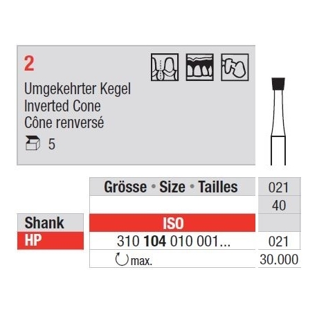 Freze Steel bur  2.1 4 006