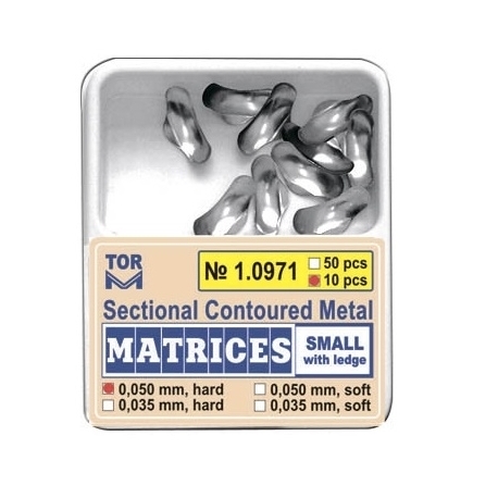 Matrici sectionale conturate 3.5mm Small hard cu bordura 50buc 1.0971-50