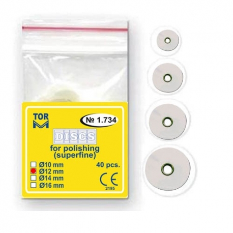 Discuri pt finisat compozit 12mm Superfine ALB 40buc 1.734