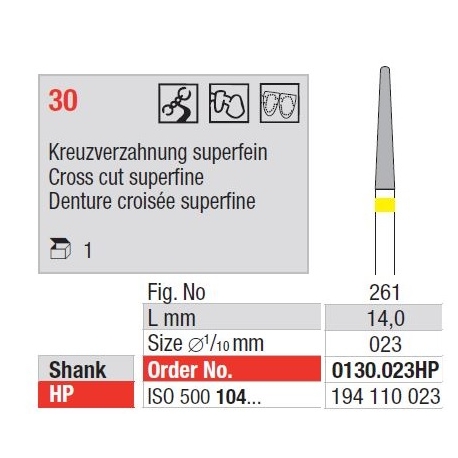 Freze TC Cutter Cross Cut Superfina 30