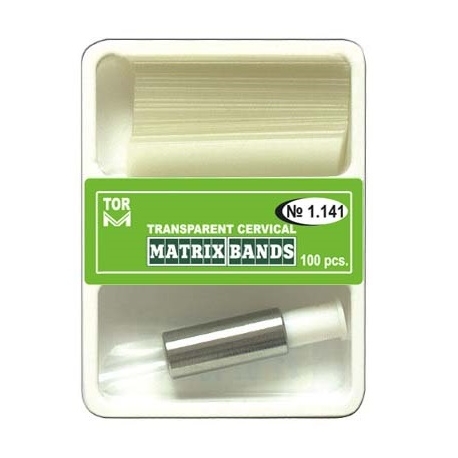 Kit 100 matrici celuloid cervicale + Former TorVM