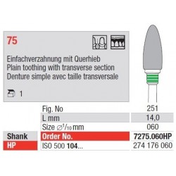 Freza TC Cutter Plain 75 pentru taierea tulpinilor 