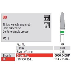 Freze TC Cutter Plain Cut Coarse 5180  060HP