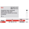 Freze Diamant cu cap Con Inversat, side-coated HP 812 - 3 buc. 