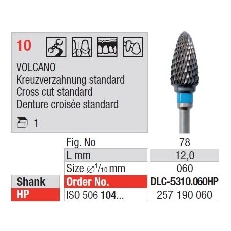 Freze TC Cutter VOLCANO Cross Cut Standard DLC- 0110 023HP