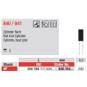 Freze Diamant Cilindru cu Cap Turtit HP 840 - 3 buc. 