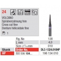 Freze TC Cutter VOLCANO Spiral Cut Fine 24 