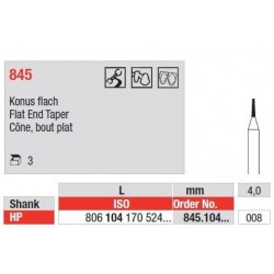 Freze Diamant cu cap Con Plat HP 845 - 3 buc. 