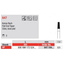 Freze Diamant cu cap Con Plat HP 847 - 3 buc. 