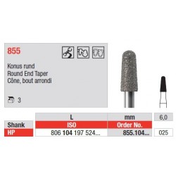 Freze Diamant Con cu Cap Rotunjit HP 855 - 3 buc. 