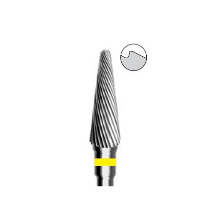 Freze Cone - chamfer ground section, left twist, round end 2566 F 123 023