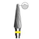 Freze Cone - chamfer ground section, left twist, round end 2566 F 123 023