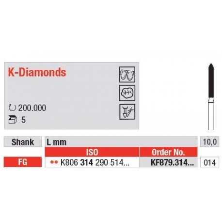 Freze K-Diamant FG - 5 buc. 
