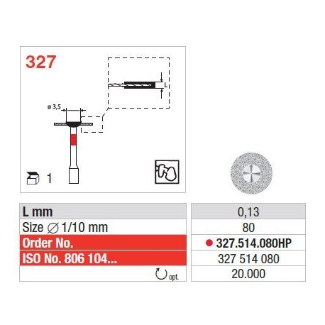 Disc Diamant 327 HP - 1 buc. 