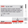 Freze Parallel cutter plain cut left twist,round end 2666 103HP