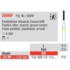 Freze Parallel cutter-chamfer ground section, left twist, round end 2666 F 123 010