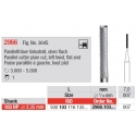 Freze Parallel cutter plain cut Left twist, flat end-HPs 2966  103 007
