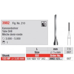 Freze Tube bur - HP short  3982  123 007