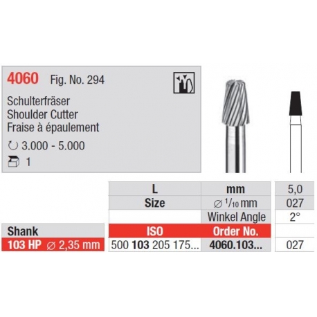 Freze Margin cutter - HP short  4060  103 027