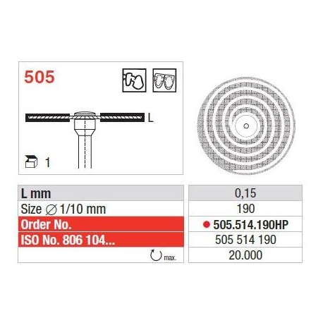 Disc Diamant Superflex Turbo HP 505 - 1 buc. 