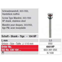 Freze Screw Type Mandrel 303 / 050  4001 HP-100